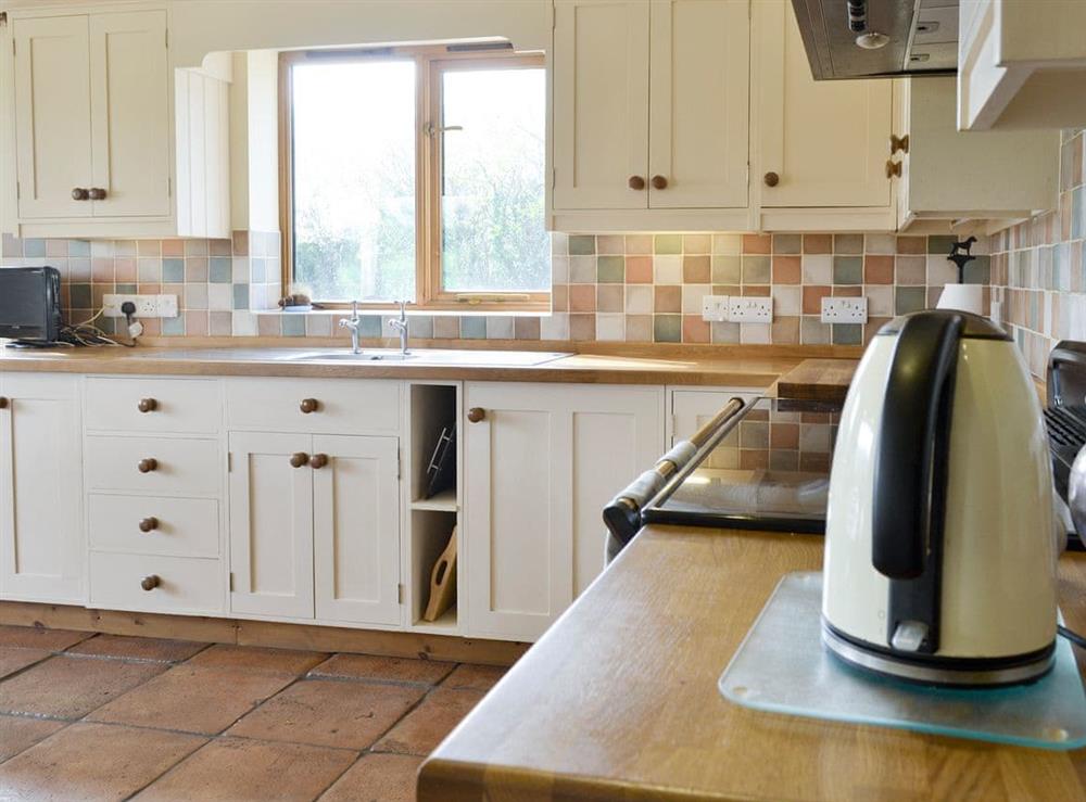 Well-equipped kitchen at Solitude in Aberhafesp, near Newtown, Powys