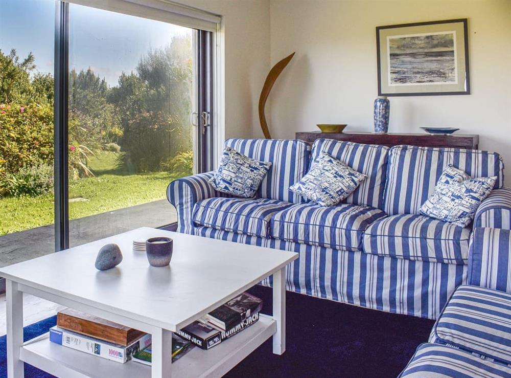 Living room at Some Place in Sennen, Cornwall