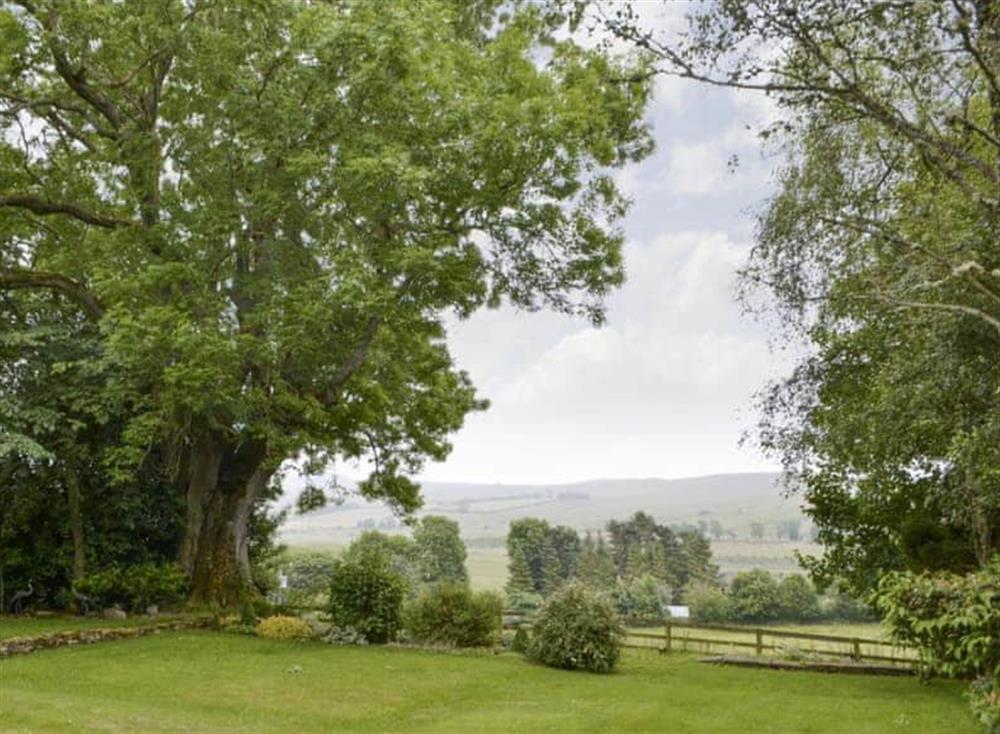 Lovely rural views from the garden at Broomstick Cottage, 