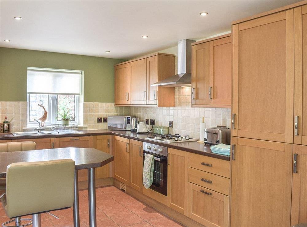 Kitchen area at Sorbie Villa in Ardrossan, near Ayr, Ayrshire