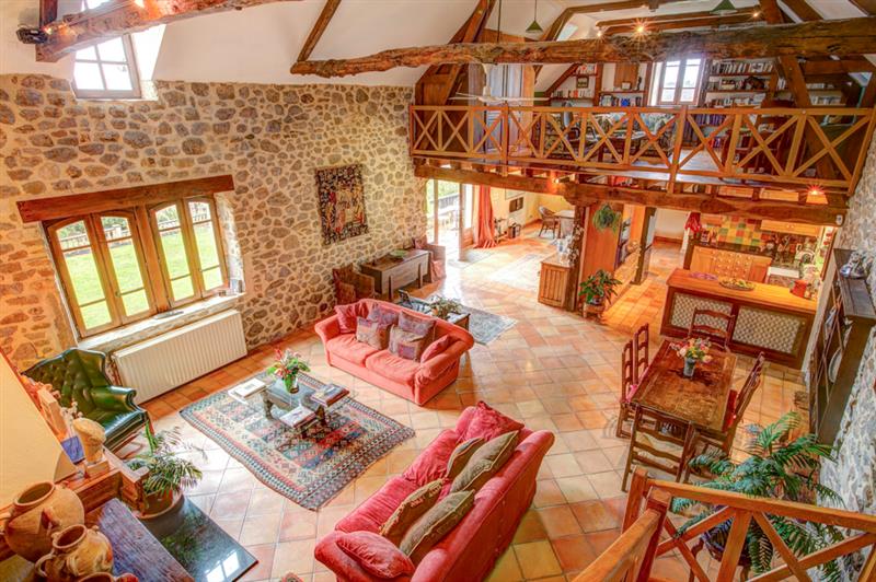 Living room at Soulages, Aveyron, France