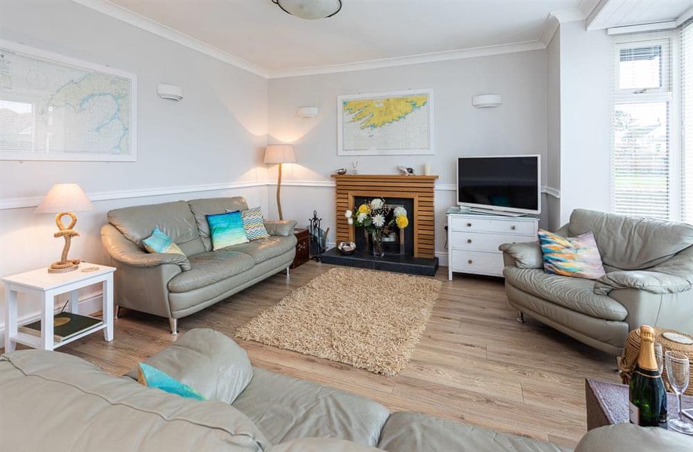 Relax in the living area at Sound of the Sea (Swn y Mor) in Rhosneigr, Anglesey, Gwynedd