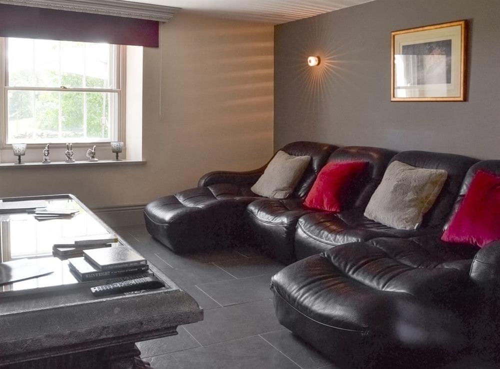 Comfy seating within the second living room at Souterstead in Torver, near Coniston, Cumbria
