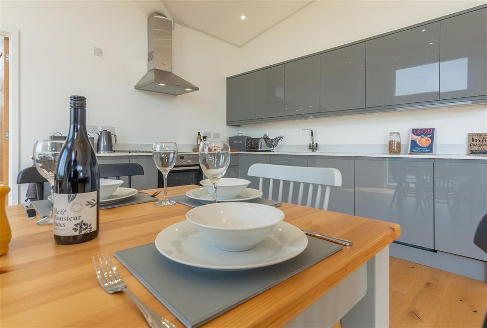 Modern kitchen is well equipped at South Barn, Ingham