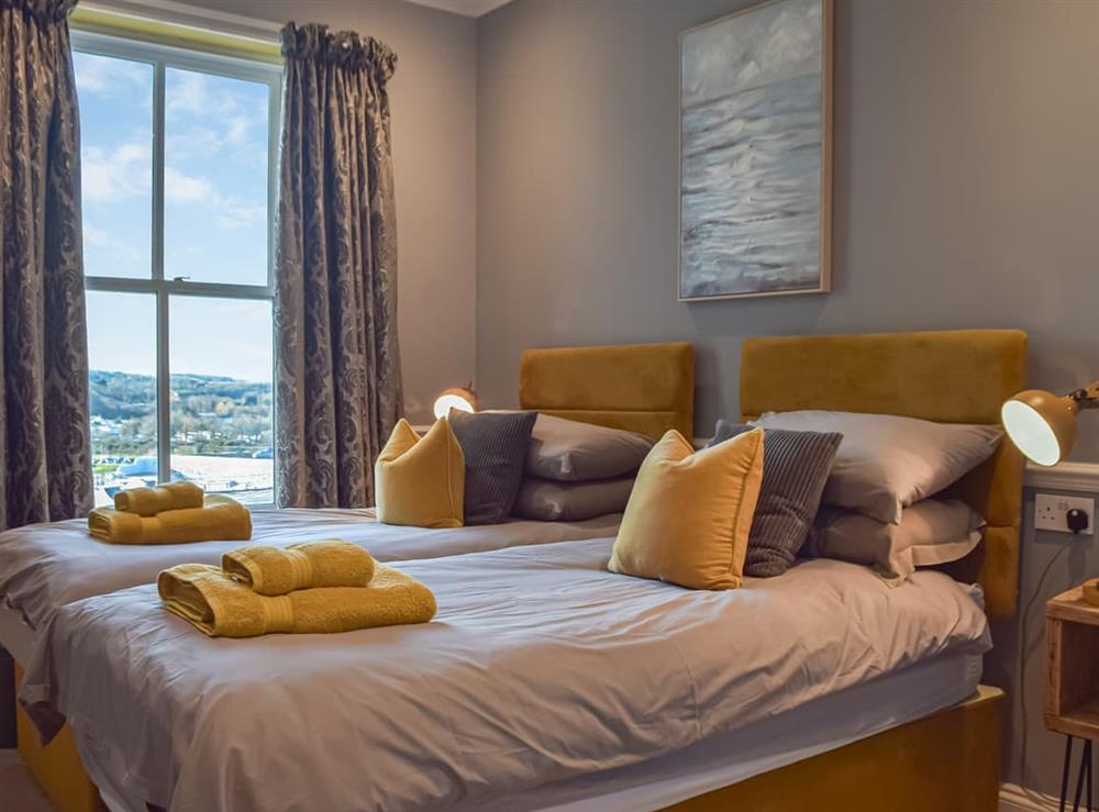 Twin bedroom at South Beach View in Tenby, Dyfed