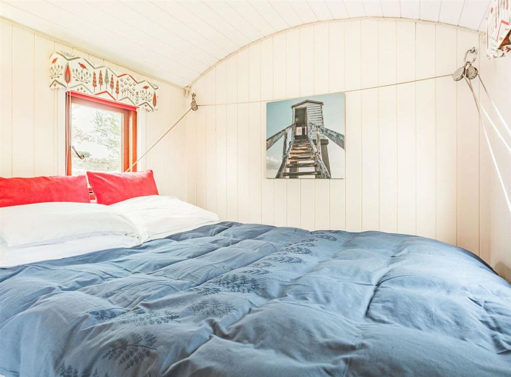 Double bedroom at South Berrington Shepherds Huts- Foxglove in Ancroft, near Berwick-upon-Tweed, Northumberland