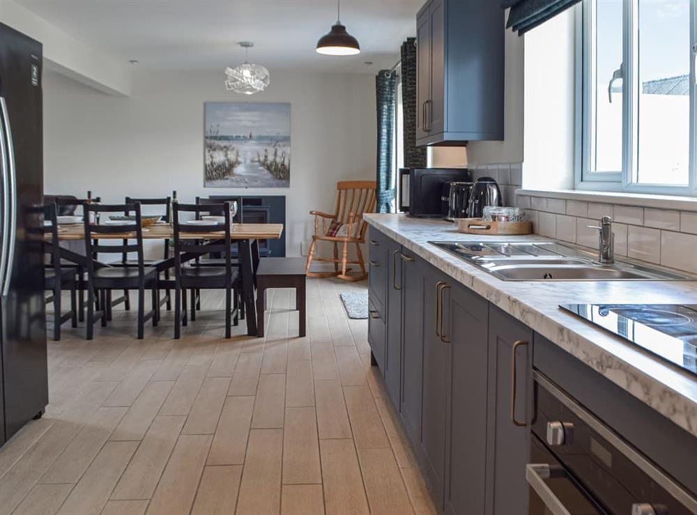 Kitchen area at South Carvan View in Tavernspite, Dyfed