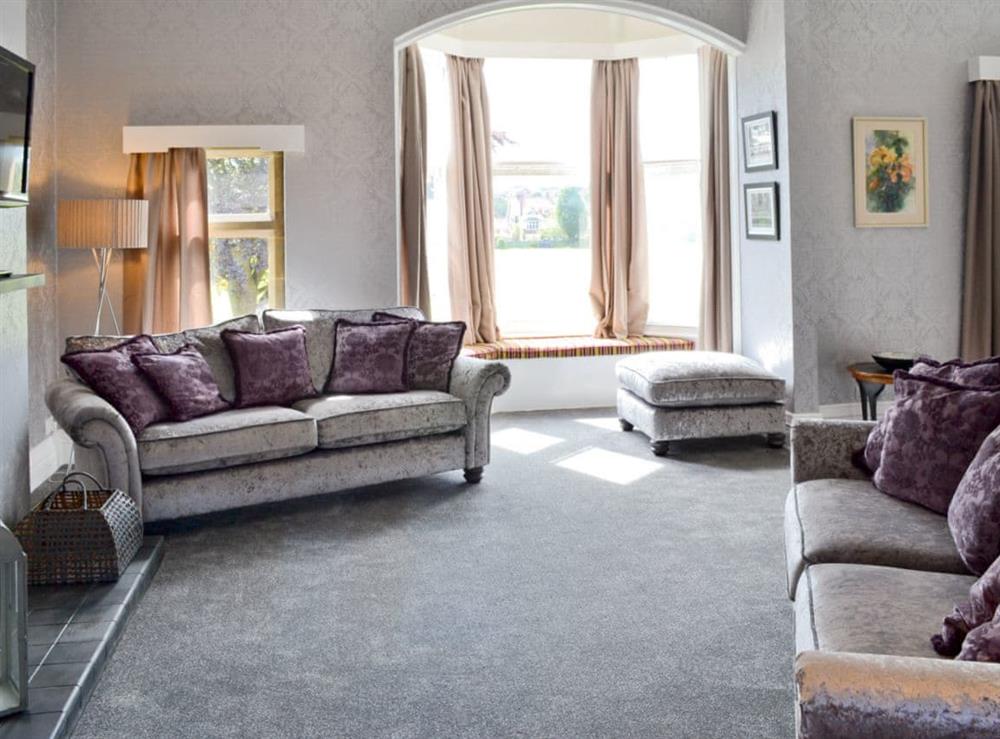 Stylish living room at South Cliff Sands in Scarborough, North Yorkshire
