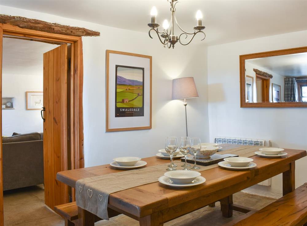 Dining room at South Cottage in Low Row, near Reeth, North Yorkshire