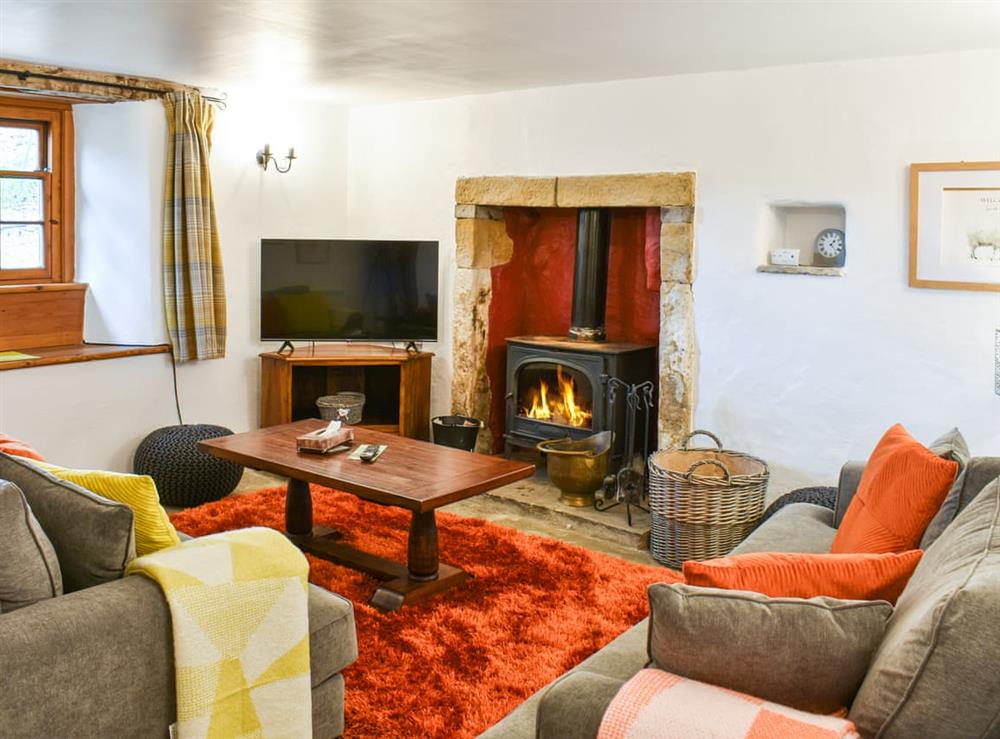 Living room at South Cottage in Low Row, near Reeth, North Yorkshire