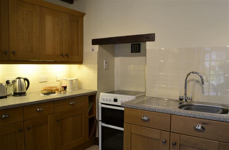 The kitchen at South Court Apartment, Berrynarbor near Ilfracombe