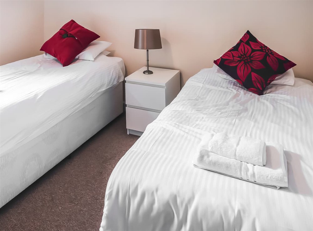 Twin bedroom at South Lodge in Banchory, Aberdeenshire