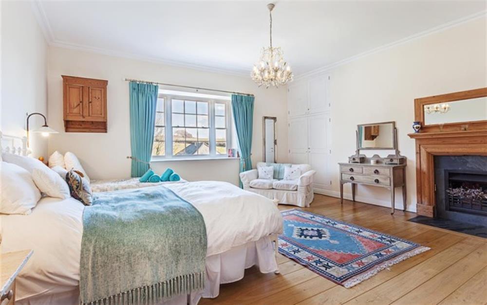 The double bedroom at South Manor Cottage, Gerston in Kingsbridge