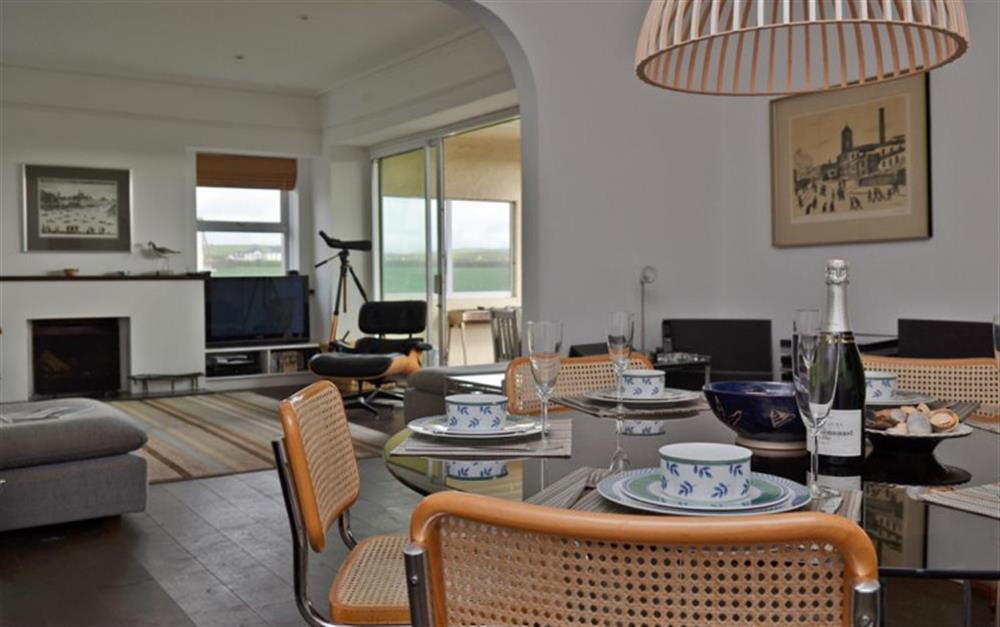 Handsome dining area  at South Riding in Thurlestone