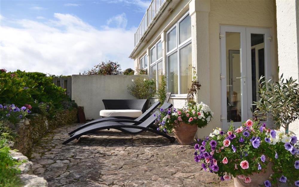 Perfect spot for lounging in the sun at South Riding in Thurlestone