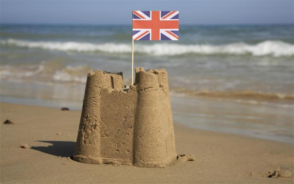 Sandy beaches, perfect for castles! at South Riding in Thurlestone