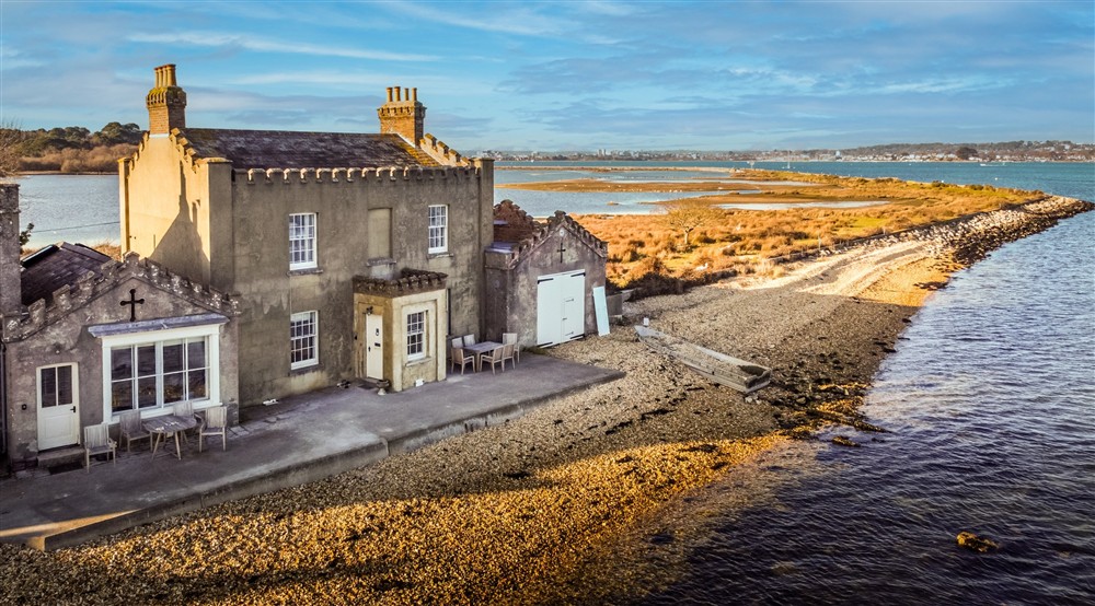 The exterior of Custom House and Agents House, Dorset at South Shore Lodge in Poole, Dorset