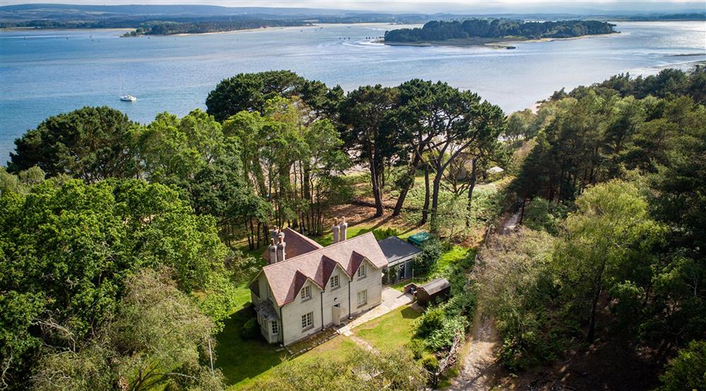 The exterior of South Shore Lodge, Brownsea Island