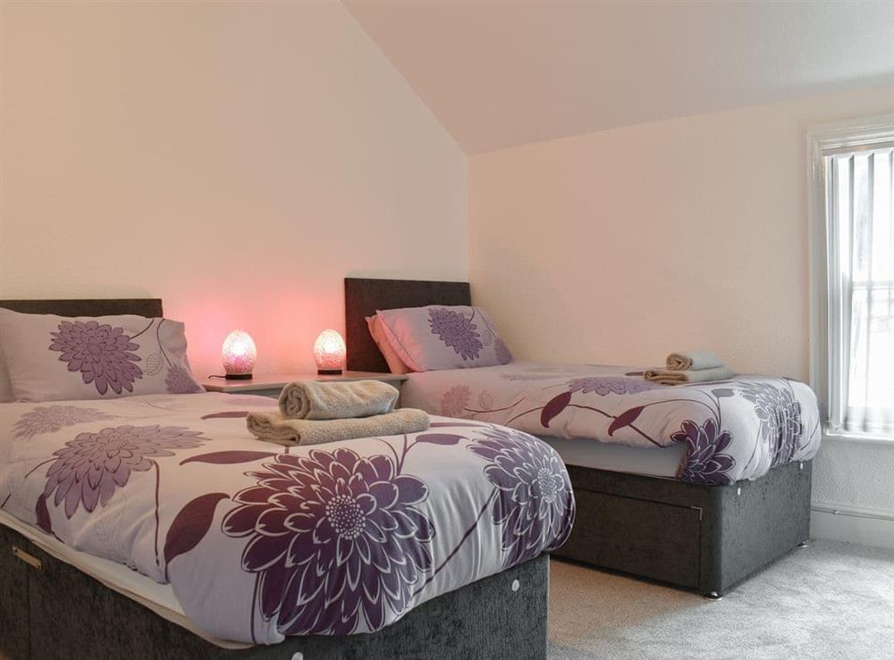 Twin bedroom at South Side Apartment in Bridlington, North Humberside