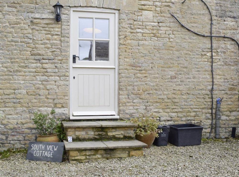 Alternative entrance to property at South View Cottage in Dean, near Chadlington, Oxfordshire