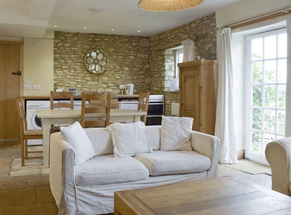 Convenient open plan living space at South View Cottage in Dean, near Chadlington, Oxfordshire