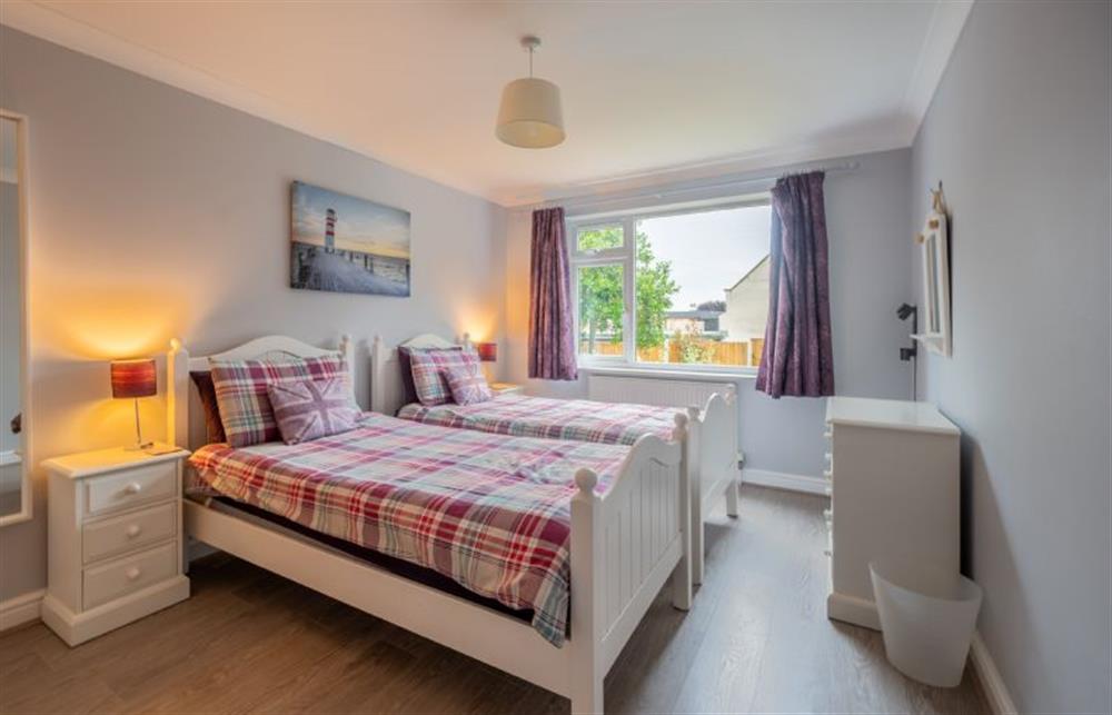Bedroom three with 3’ twin single beds at South View, West Runton near Cromer