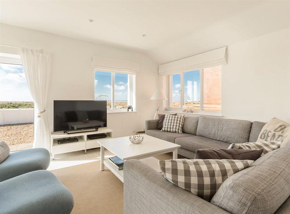 Stylish living area at Southern Bell in Hayling Island, Hampshire