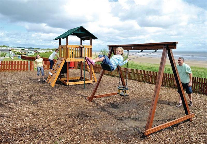Children’s play area at Southerness in Southerness by Dumfries, Dumfries & Galloway, South West Scotland