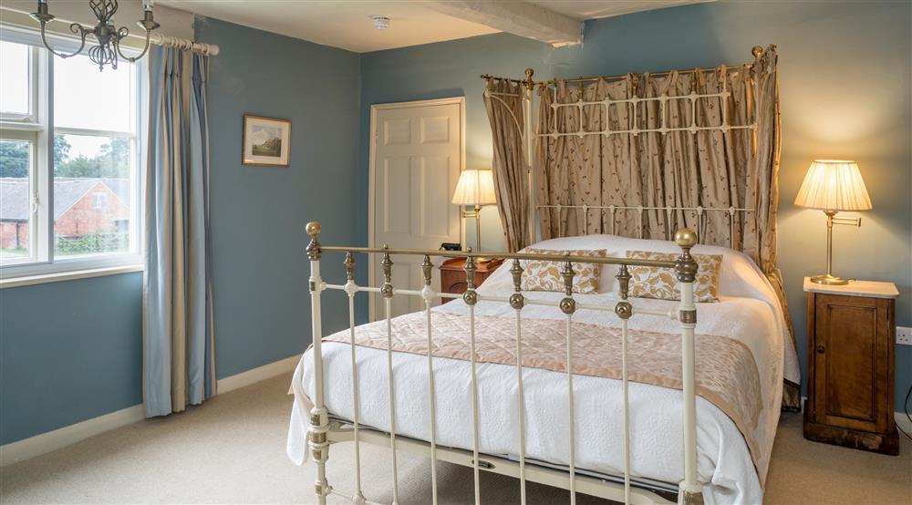 One of the first floor double bedrooms at Southwood House Farm in Ticknall, Leicestershire