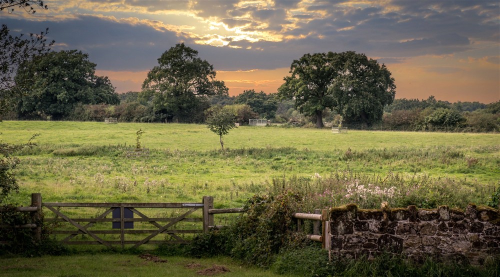 The area surrounding Southwood House Farm, Leicestershire at Southwood House Farm in Ticknall, Leicestershire