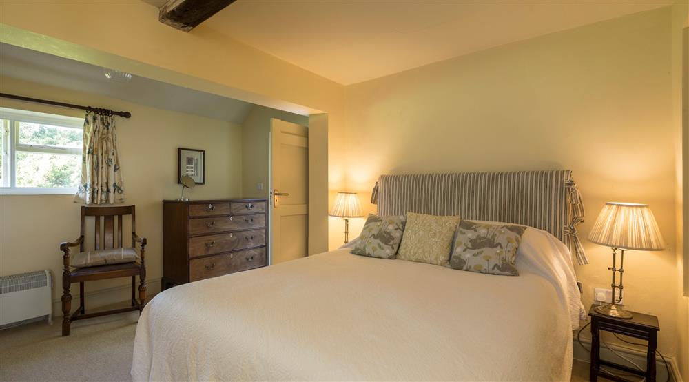 The downstairs double bedroom at Southwood House Farm in Ticknall, Leicestershire