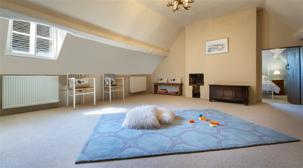The second-floor landing at Southwood House Farm in Ticknall, Leicestershire
