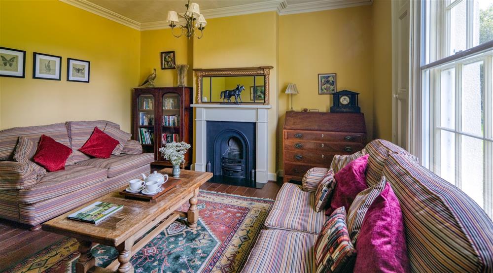 The second sitting room at Southwood House Farm in Ticknall, Leicestershire