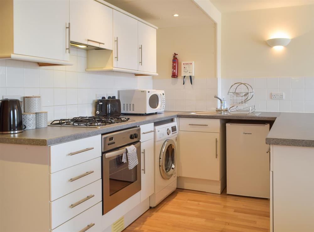 Kitchen area at Sovereign House in Milford Haven, Dyfed