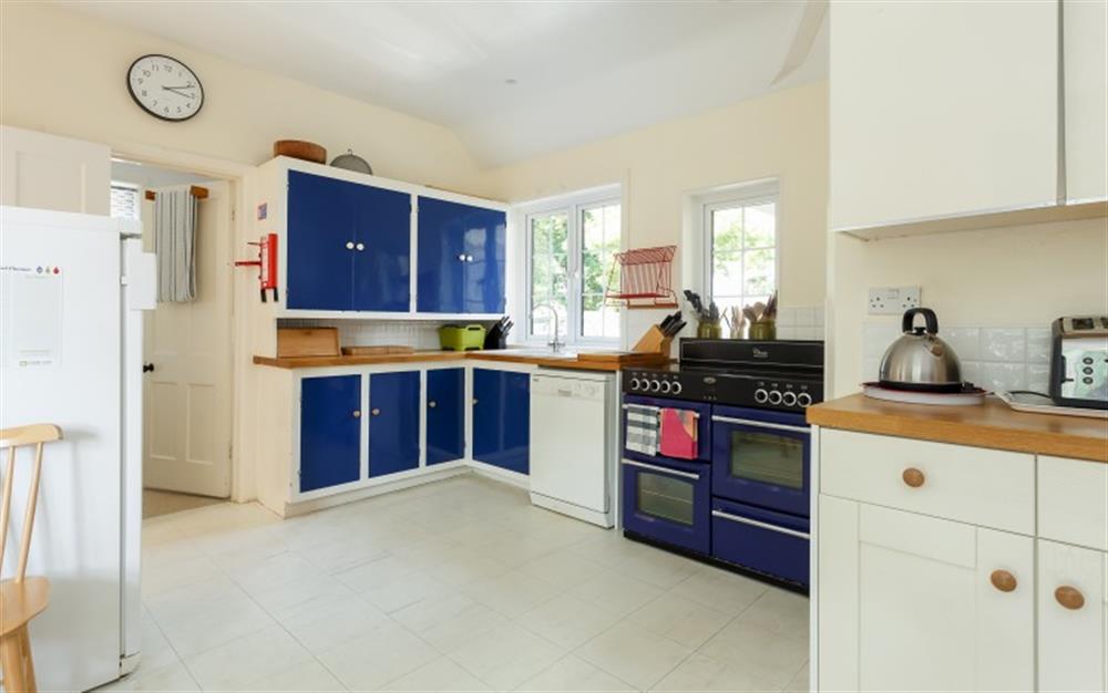 This is the kitchen at Sowley Gate House in Sowley