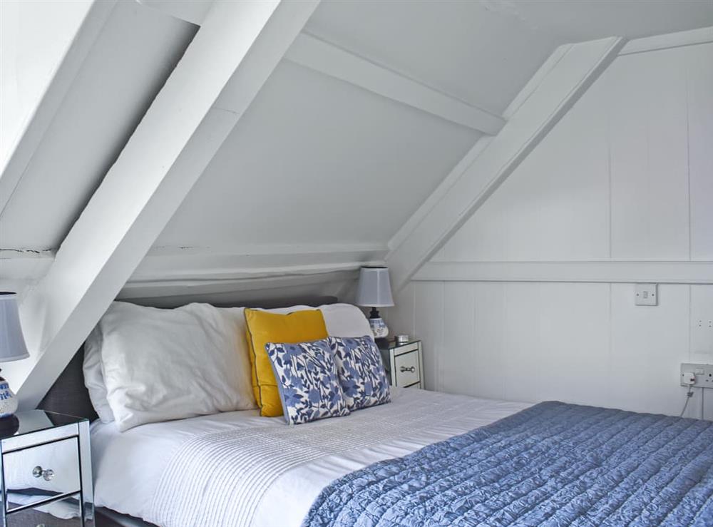 Double bedroom at Spa Cottage in Mevagissey, Cornwall