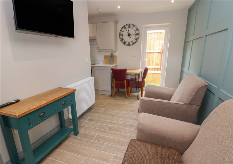 The living area at Spacious Cottage Number 9, Brandon