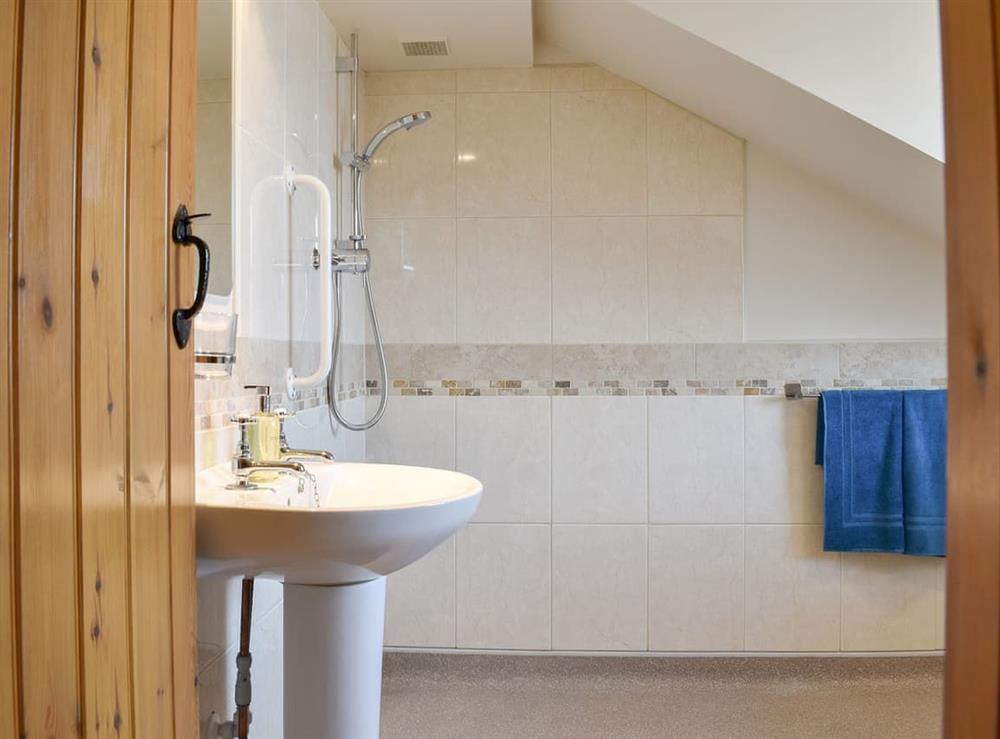 Bathroom at Span Carr Cottage in Ashover, near Chesterfield, Derbyshire