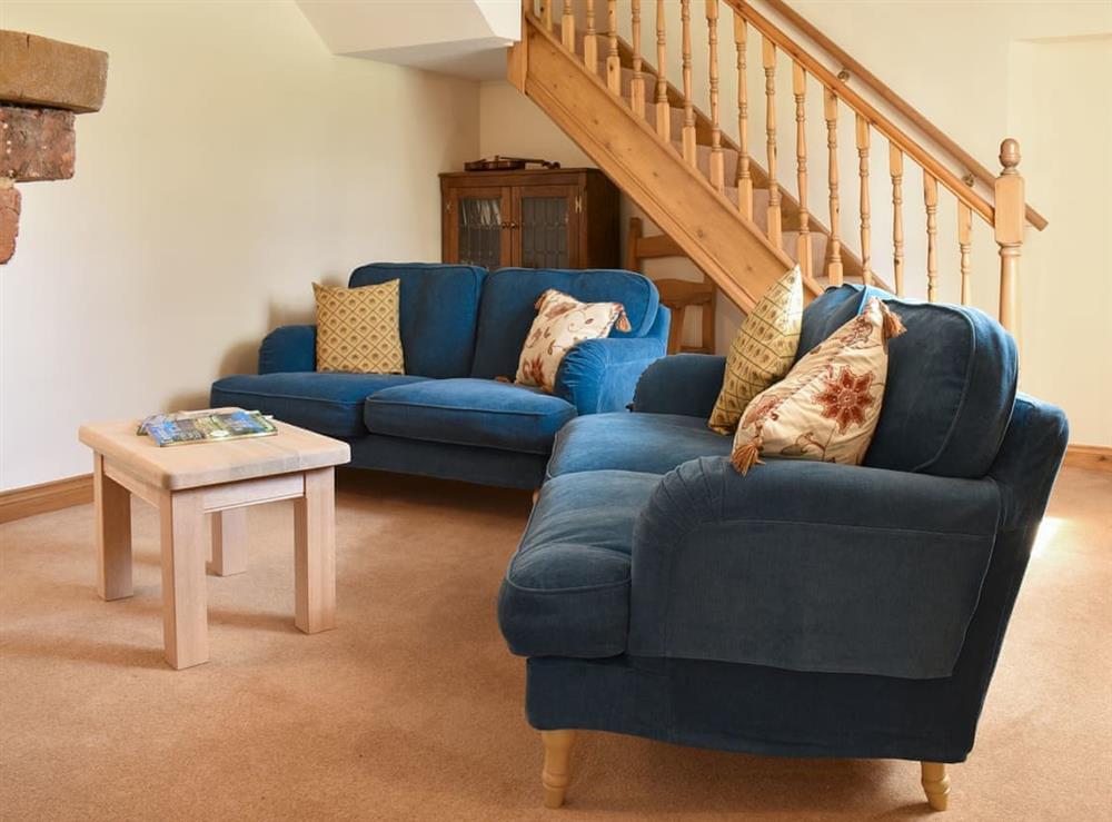 Living room at Span Carr Cottage in Ashover, near Chesterfield, Derbyshire