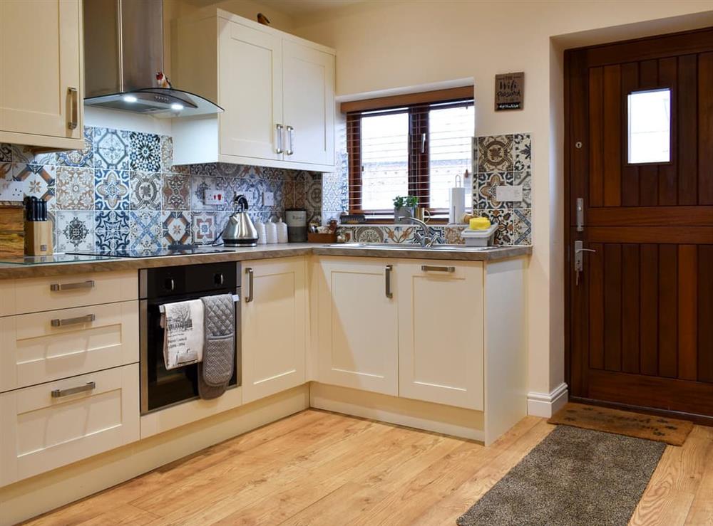 Kitchen area at Sparrow in Lower Drayton, near Penkridge, Staffordshire