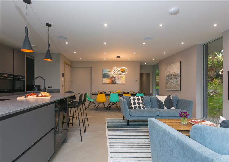 Relax in the living area at Sparrows Nest, St Ives