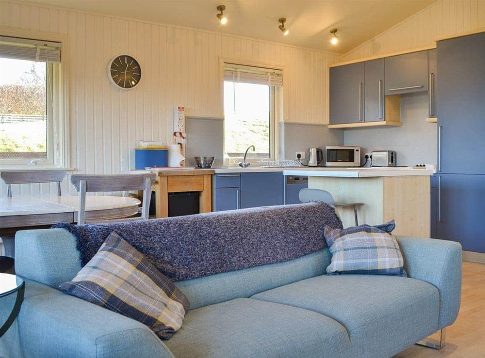 Open plan living space at Sparrows Nest in Yanwath, near Penrith, Cumbria