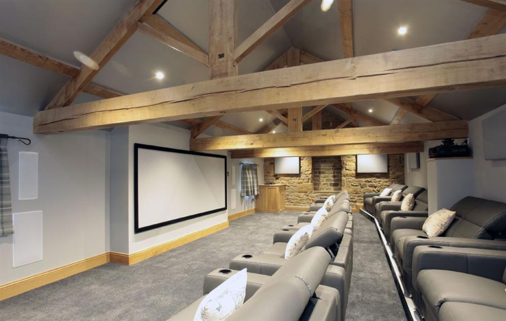 Second floor: State of the art cinema with seating up to twenty two at Spicer Manor, Ingbirchworth