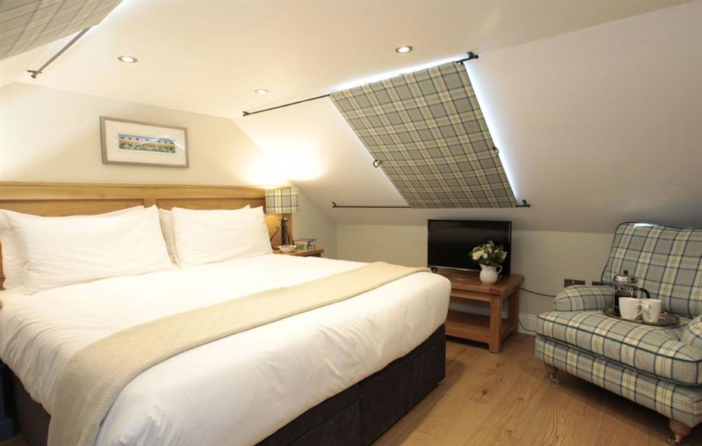 Third floor: Double bedroom with zip and link bed with ensuite and views  at Spicer Manor, Ingbirchworth
