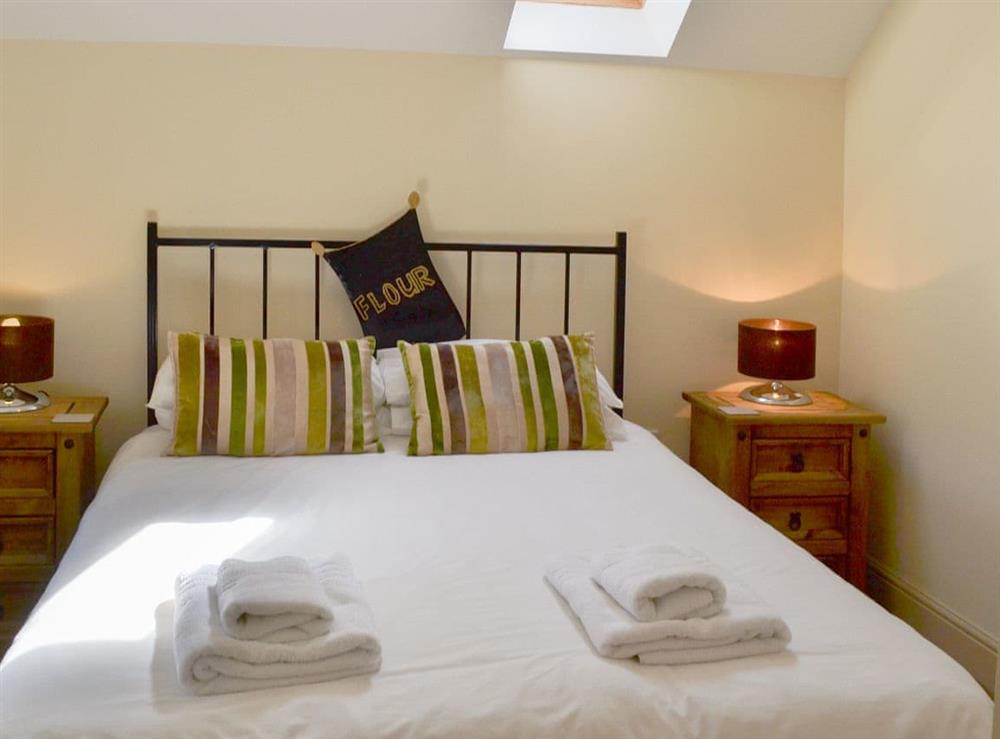 Comfortable double bedroom at Spindlestone Mill Apartments -The Loft in Belford, near Bamburgh, Northumberland
