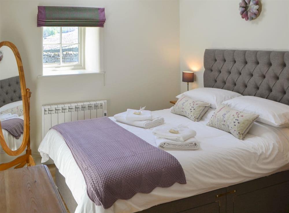 Comfortable double bedroom at Spindlewell Barn in Elsdon, near Otterburn, Northumberland