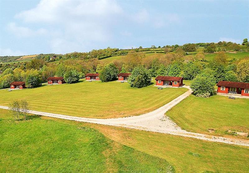 The park setting at Spindlewood Lodges in Somerset, South West of England