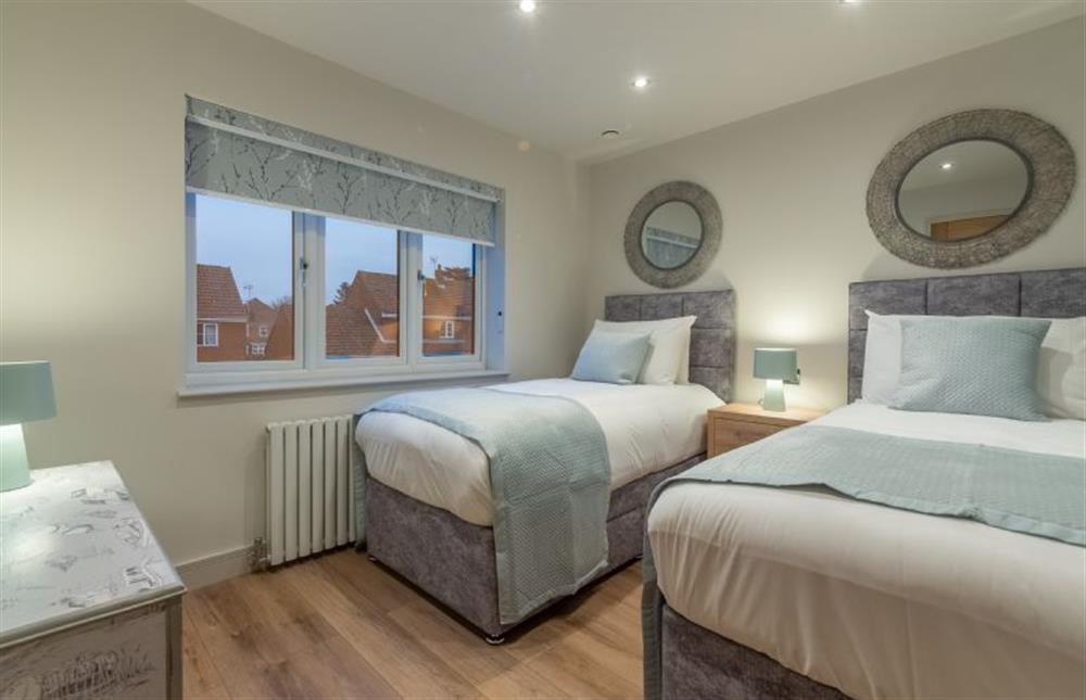 Bedroom four with two 3’ single beds at Spindrift, Old Hunstanton