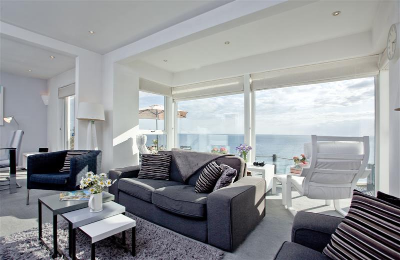 Enjoy the living room at Spindrift, Cornwall