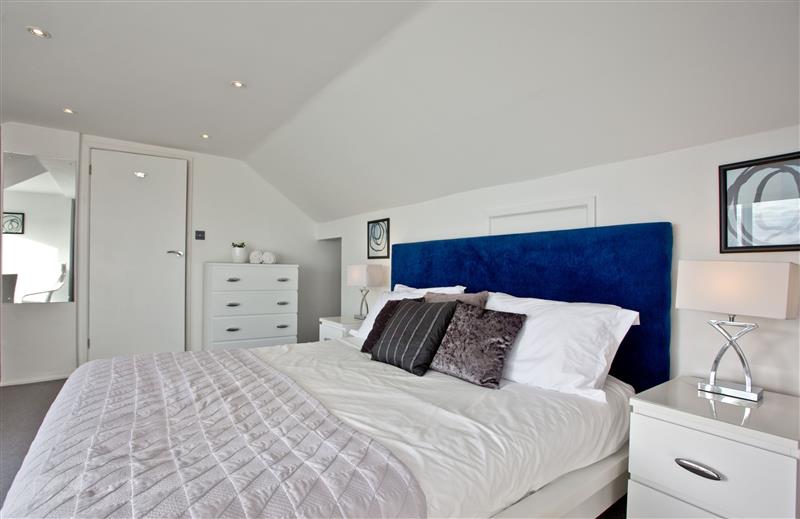 One of the bedrooms at Spindrift, Cornwall